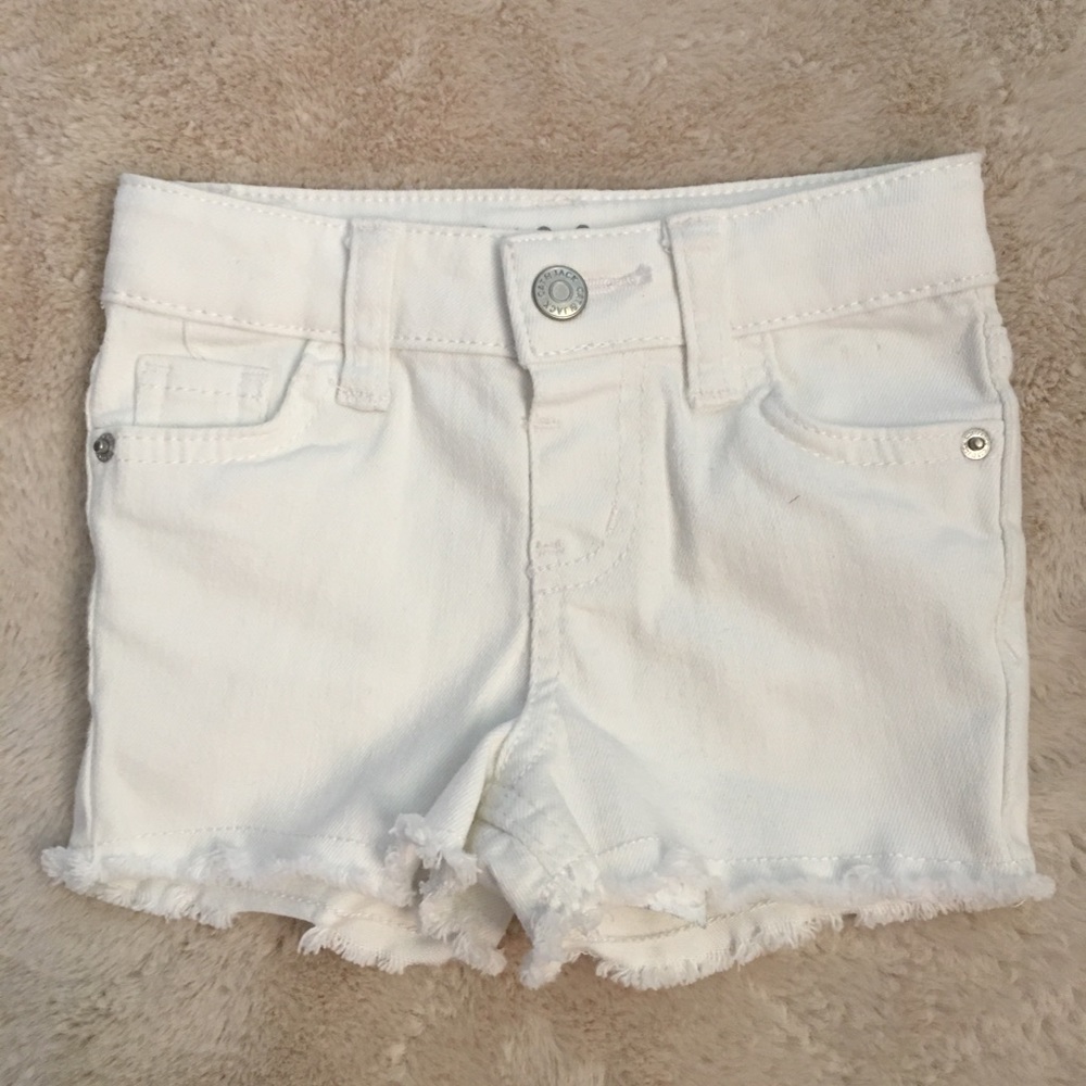 Brand new, never worn white jean shorts
